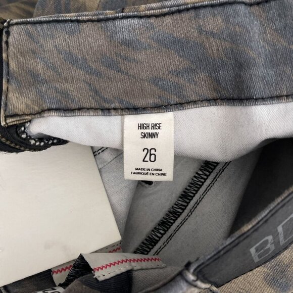 Urban Outfitters BDG High Rise Skinny Pants Leopard Print Zip Hem Women 26 NWT - Picture 10 of 16